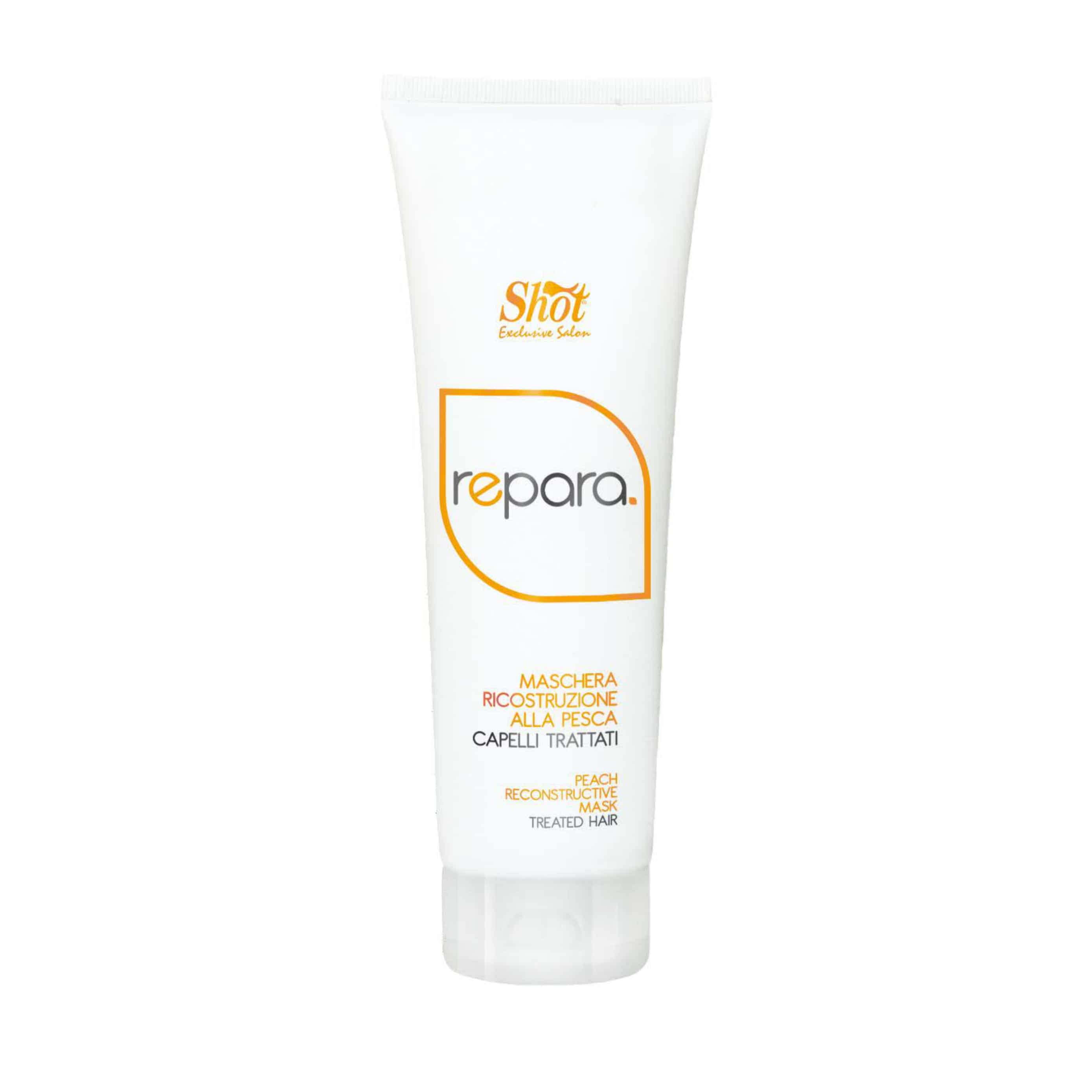 Відновлювальна ліпідна маска з персиком для пошкодженого волосся SHOT Peach Reconstructive Mask, 250 ml - 1